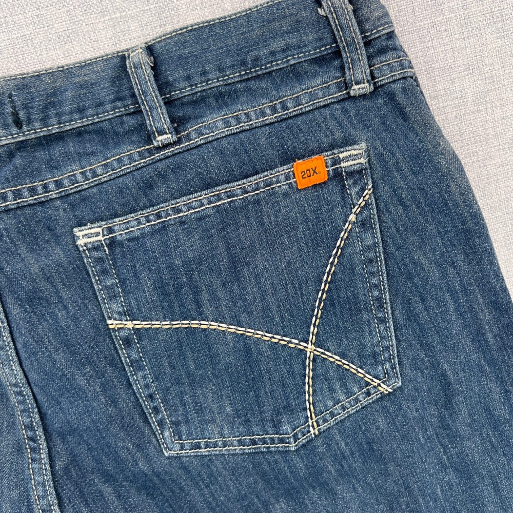 Wrangler 20X FR Bootcut Jeans Men 40x30 (fits 40x29) Blue Western Workwear - Picture 4 of 11